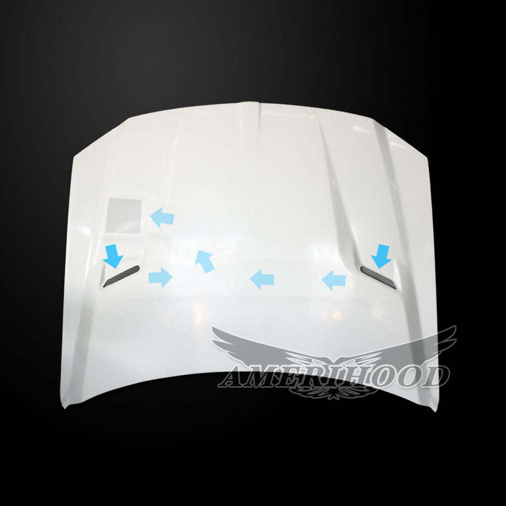 Dodge Magnum 2005-2007 Type-CLG Style Functional Ram Air Hood